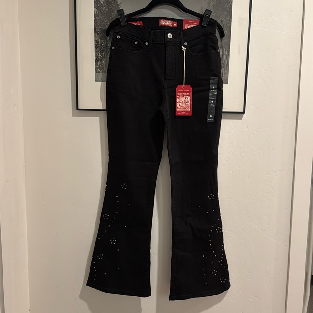 Lucky Legend Studded High Rise Stevie Flare